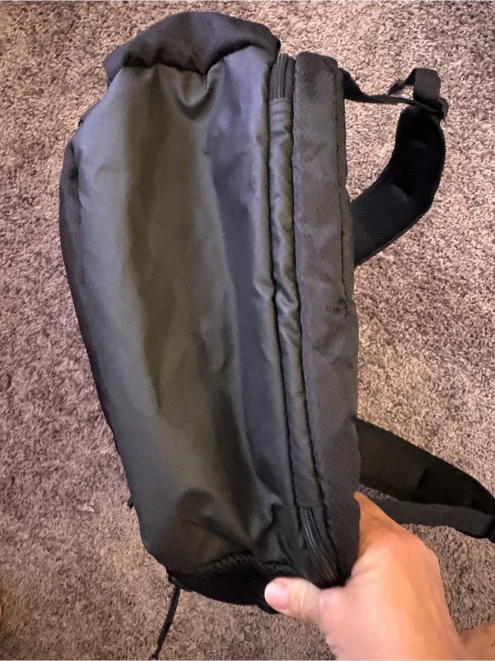 Black Men's Everyday Backpack - Durable Laptop Bag